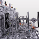 Illustration for article titled The Final Moments Of The First Death Star, In LEGO Form